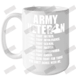 Army Veteran I Will Fight Hatred Ceramic Mug 15oz