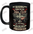 Jesus Christ And U.S Veteran Ceramic Mug 11oz