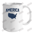 America Ceramic Mug 15oz