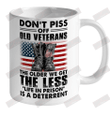 Don't Piss Off Old Veterans Ceramic Mug 11oz