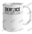 Service Dogs Save Lives Ceramic Mug 15oz