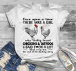 Once Upon A Time There Was A Girl Who Really Loved Chickens & Tattoos T-shirt