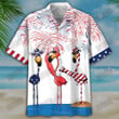 4th July Flamingo Hawaiian Shirt