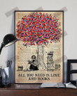 All You Need Is Love And Books Vertical Poster