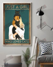 Just A Girl Who Loves Cats Vertical Poster
