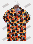 Cat and Pumpkin Hawaiian Shirt