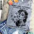 ETT1509 Dogs And Tattoos Make Me Happy Humans Make My Head Hurt