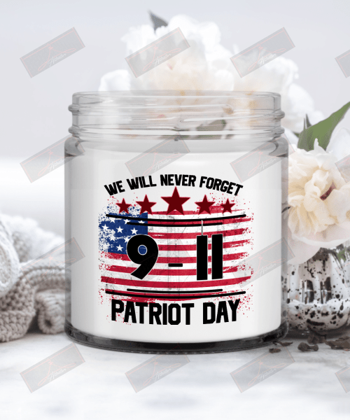We Will Never Forget 9.11 Patriot Day Candle