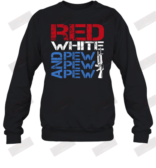 Red White And Pew Sweatshirt