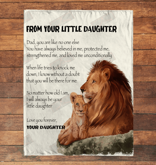 Lion From Your Little Daughter Blanket