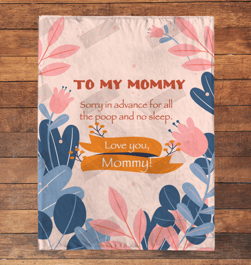 Love You Mommy Mommy To Be Blanket