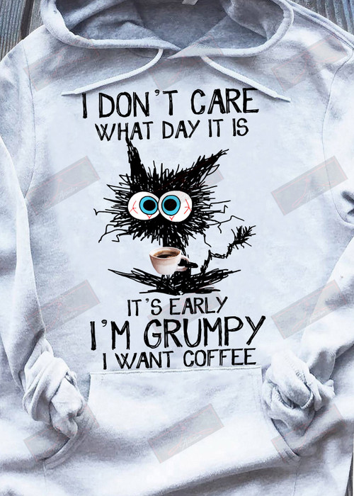 ETT296 It's Early I'm Grumpy I Want Coffee T-shirt