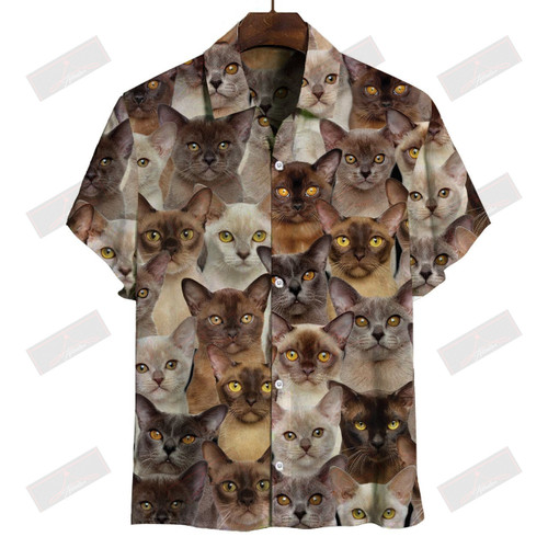 Burmese Cats Hawaiian Shirt