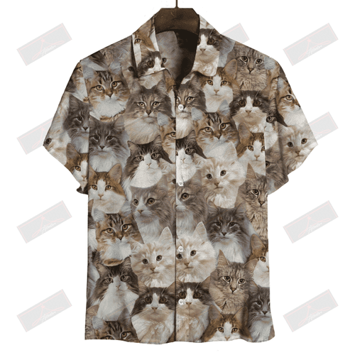 Norwegian Forest Cats Hawaiian Shirt