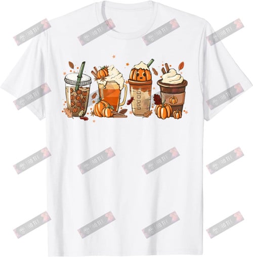 Pumpkin Spice Coffee Latte Fall Autumn Season T-shirt