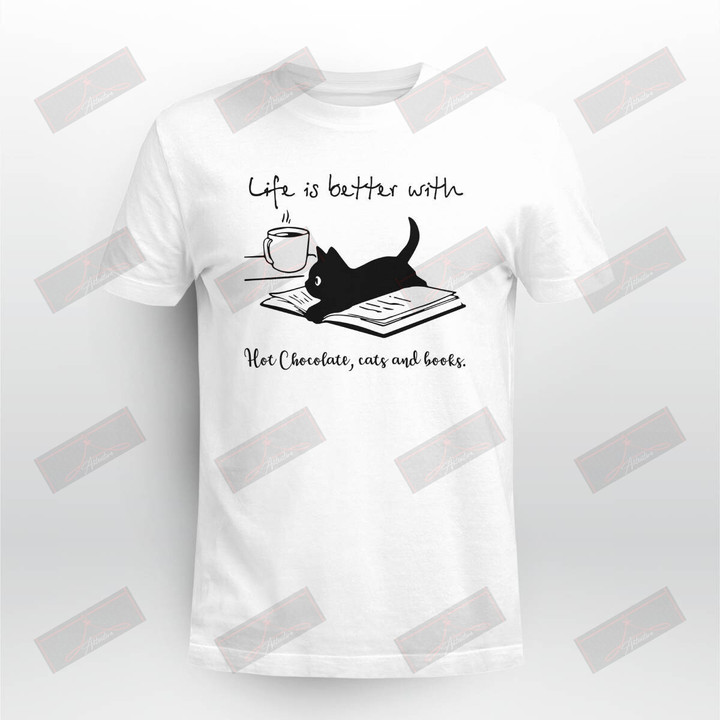 Miah869_chocolate Life Is Better With Hot Chocolate, Cats And Books