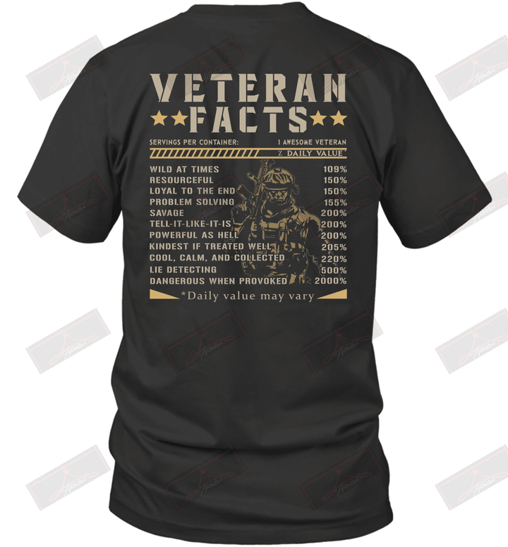 Veteran Facts Daily Value May Vary T-Shirt