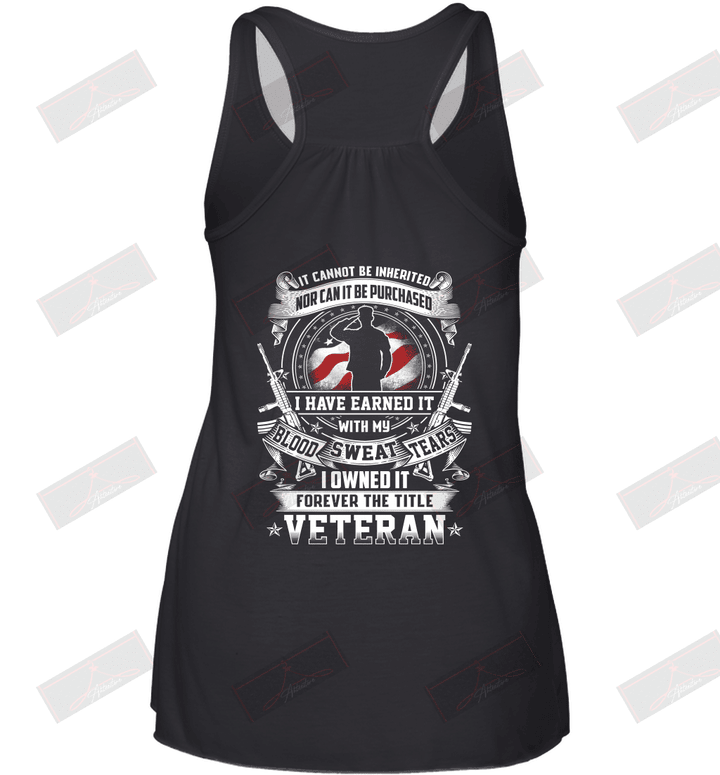 I Owned It Forever The Title Veteran Racerback Tank