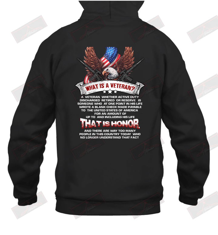 What Is A Veteran A Veteran Whether Active Duty Hoodie