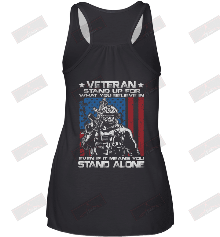 Stand up for what you believe in even if it means you stand alone Racerback Tank