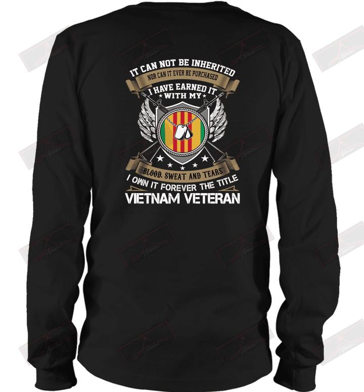 I Own It Forever The Title Vietnam Veteran Long Sleeve T-Shirt