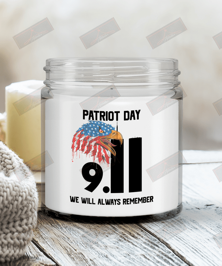 Patriot Day 9.11 We Will Always Remember Candles