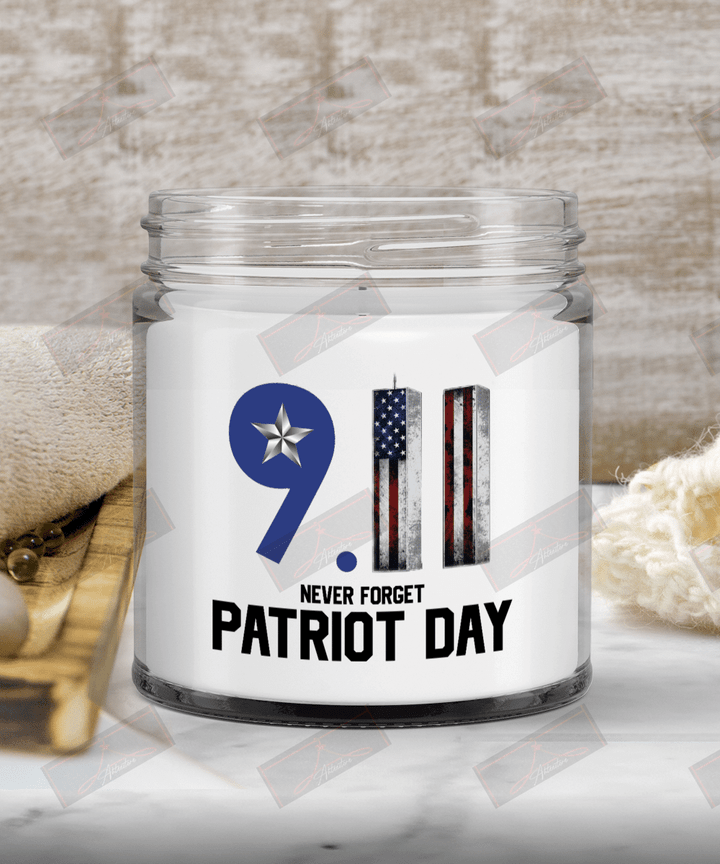 911 Never Forget Patriot Day Candle