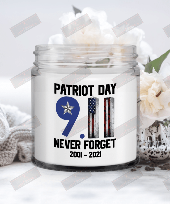 Patriot Day 9.11 Never Forget 2001-2021 Candle