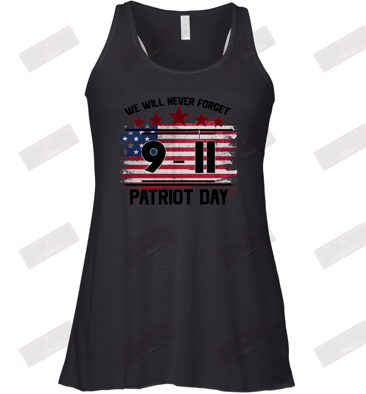 We Will Never Forget 9.11 Patriot Day Racerback Tank