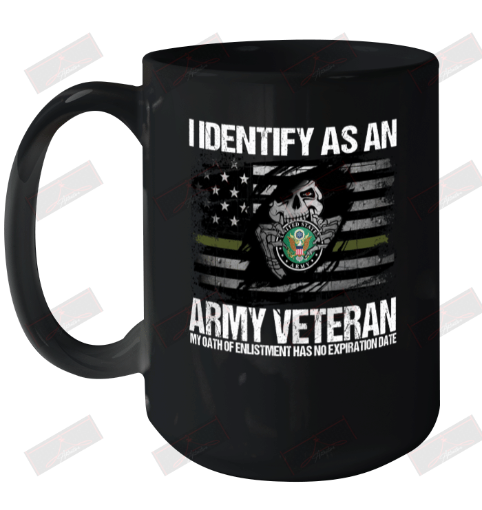 I Identify As An Army Veteran Ceramic Mug 15oz