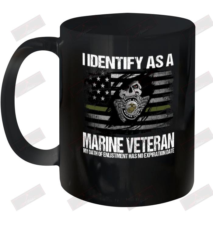 I Identify As A Marine Veteran Ceramic Mug 11oz