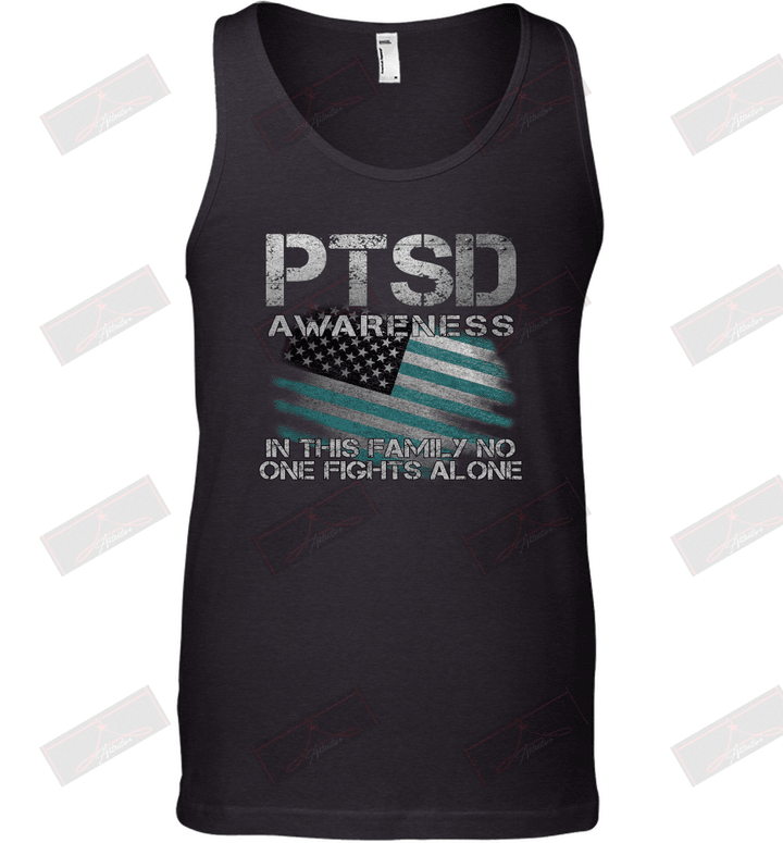 PTSD Awareness In This Family No One Fights Alone Tank Top