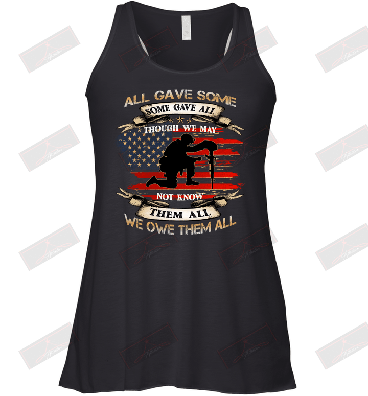 All Gave Some Some Gave All Racerback Tank