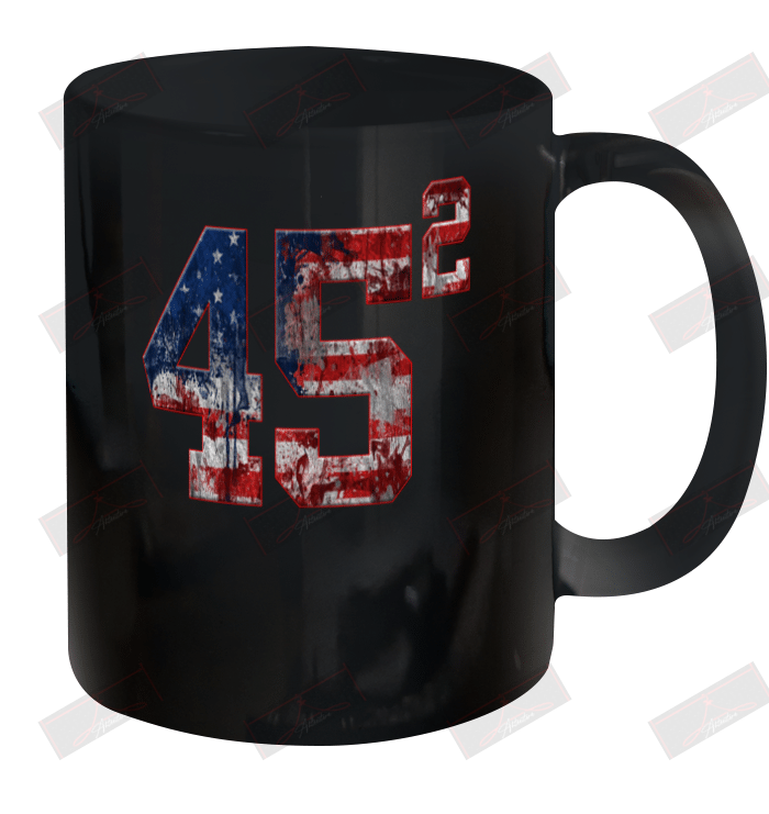 45 Usa Flag Ceramic Mug 11oz