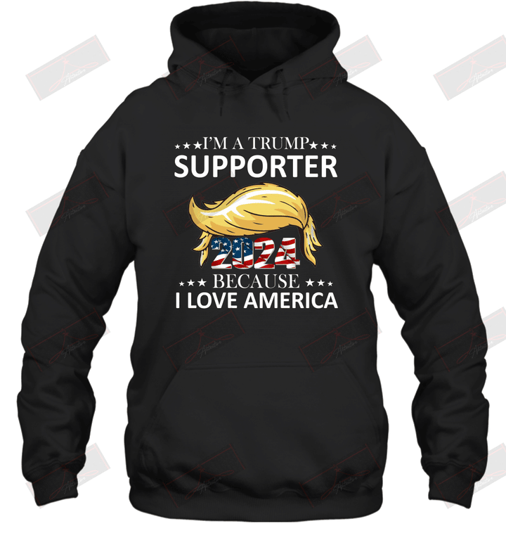 I'm A Trump Supporter Because I Love America Hoodie