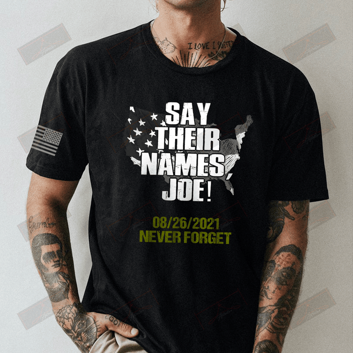Say Their Names, Joe Full T-shirt Front