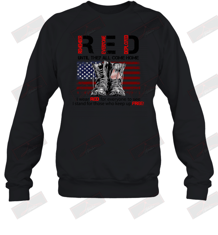 Red Until They All Come Home Sweatshirt