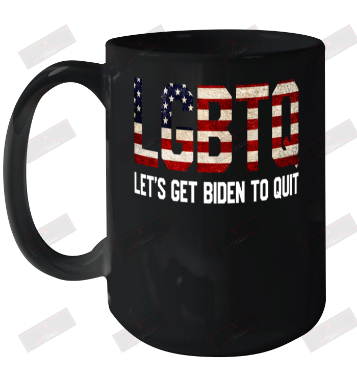 LGBTQ Let's Get Biden To Quit Ceramic Mug 15oz