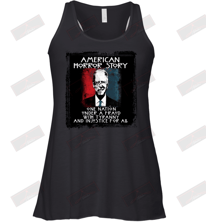 American Horror Story One Nation Under A Fraud Black Racerback Tank
