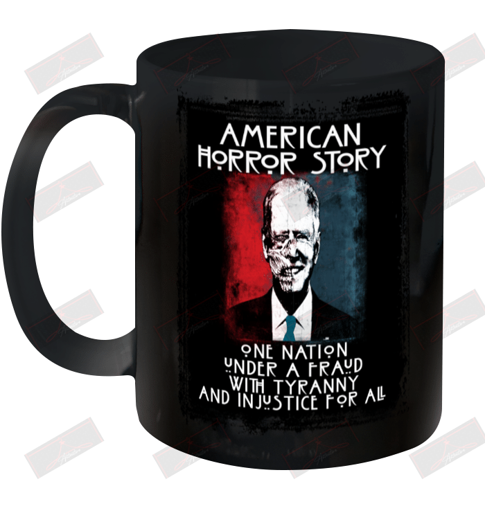 American Horror Story One Nation Under A Fraud Black Ceramic Mug 11oz