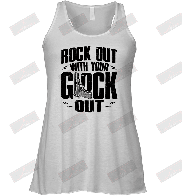 Rock Out With Your Glock Out Racerback Tank