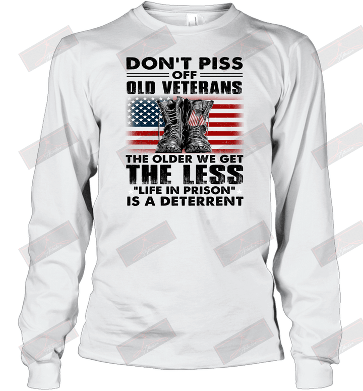 Don't Piss Off Old Veterans Long Sleeve T-Shirt
