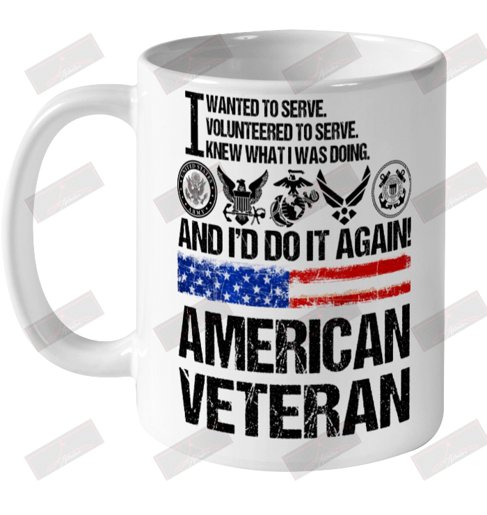 Knew What I Was Doing And I'd Do It Again American Veteran Ceramic Mug 11oz