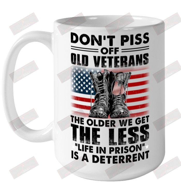 Don't Piss Off Old Veterans Ceramic Mug 15oz