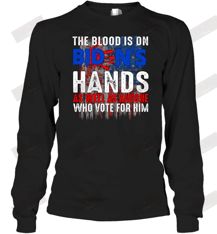The Blood Is On His Hands Long Sleeve T-Shirt