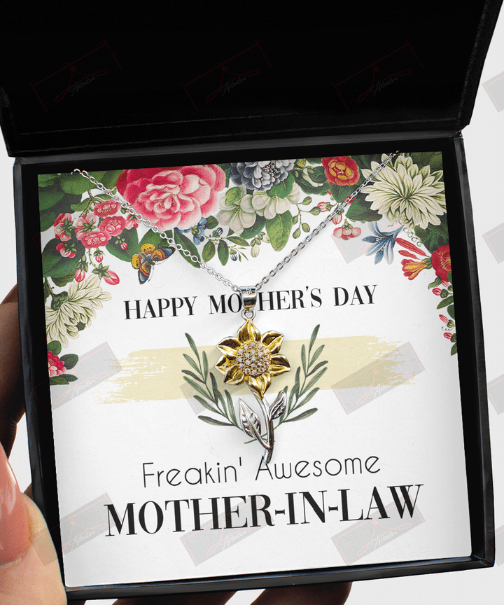 Freakin' Awesome Mother-In-Law Happy Mother's Day From Son Daughter Precious Jewelry