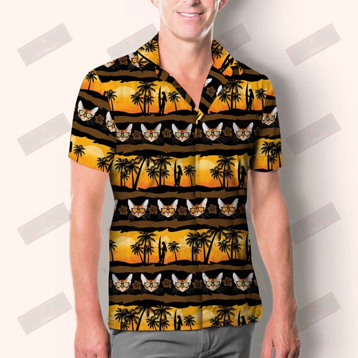 Abyssinian Cat Aloha Hawaiian Shirt