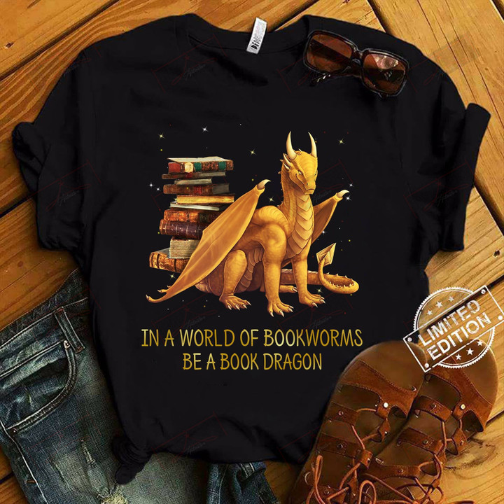 Be A Book Dragon T-shirt