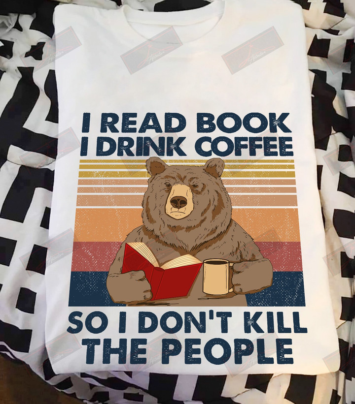 I Read Book I Drink Coffee T-shirt