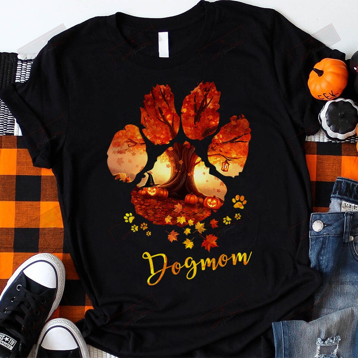 Dogmom Halloween T-shirt